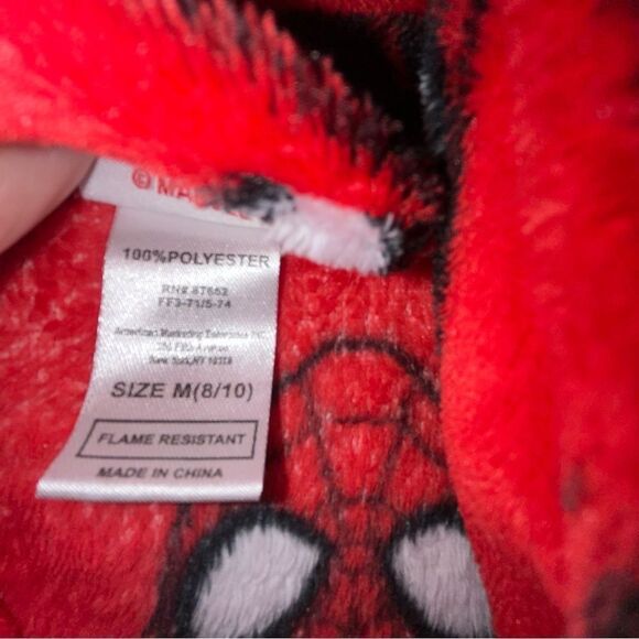 Marvel Spider-Man Print Fuzzy Kids’ Robe - Picture 4 of 6